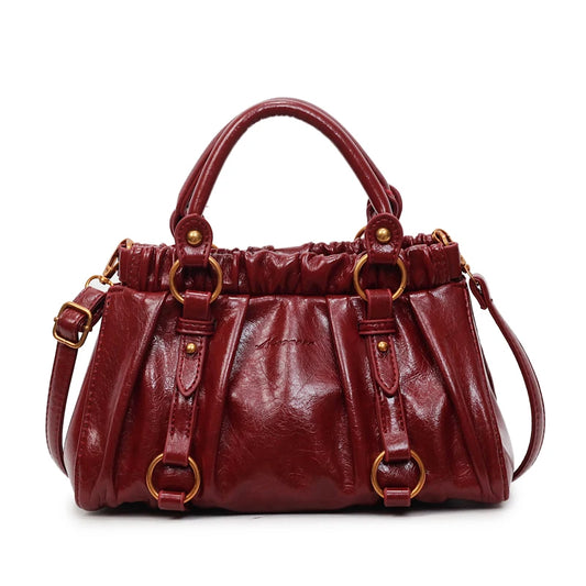Bologna Handbag - Burgundy